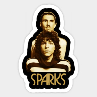 new wave sparks retro music Sticker